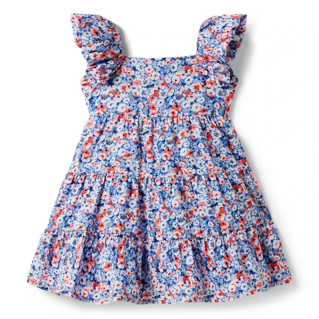 Janie and Jack Girls Ditsy Floral Dress (Toddler/Little Kid/Big Kid) 1