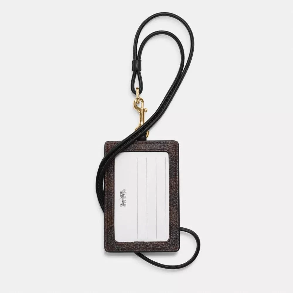 Coach Id Lanyard In Signature Canvas 2