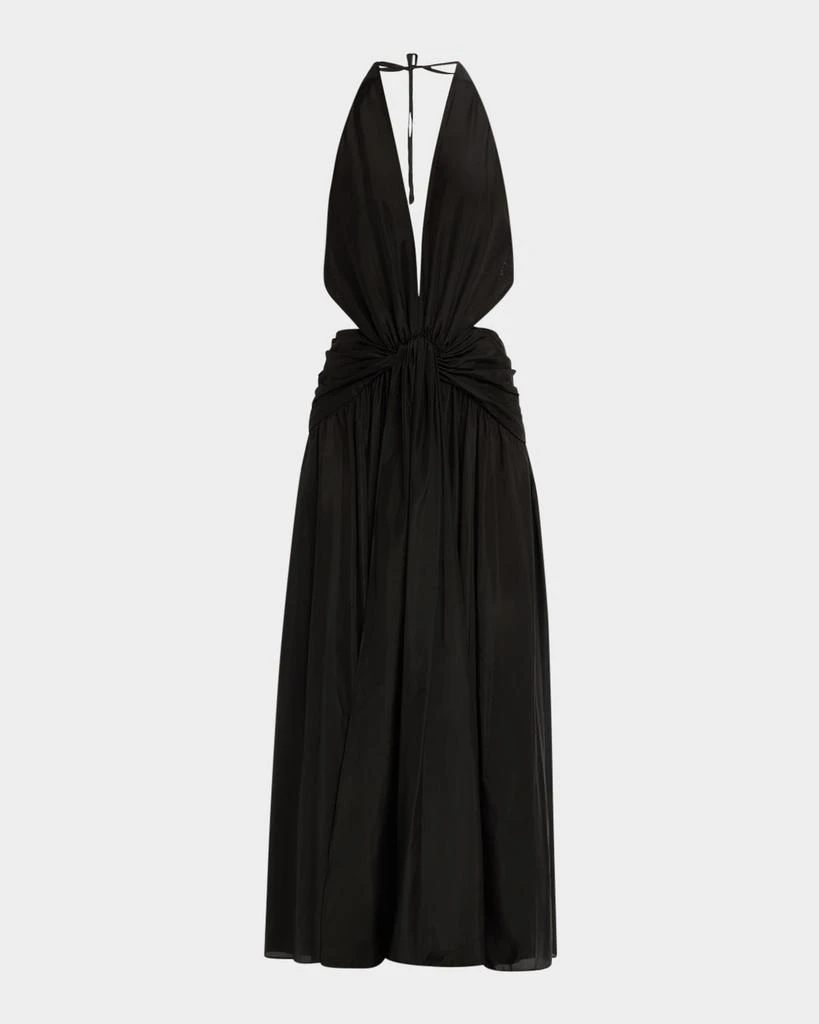Zimmermann Rhiannon Plunge Halter Maxi Dress 1