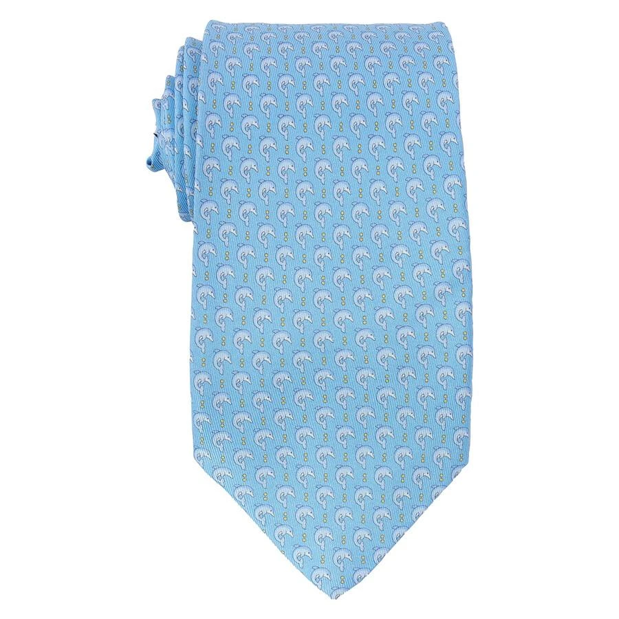Salvatore Ferragamo Dolphin Print Silk Tie 1