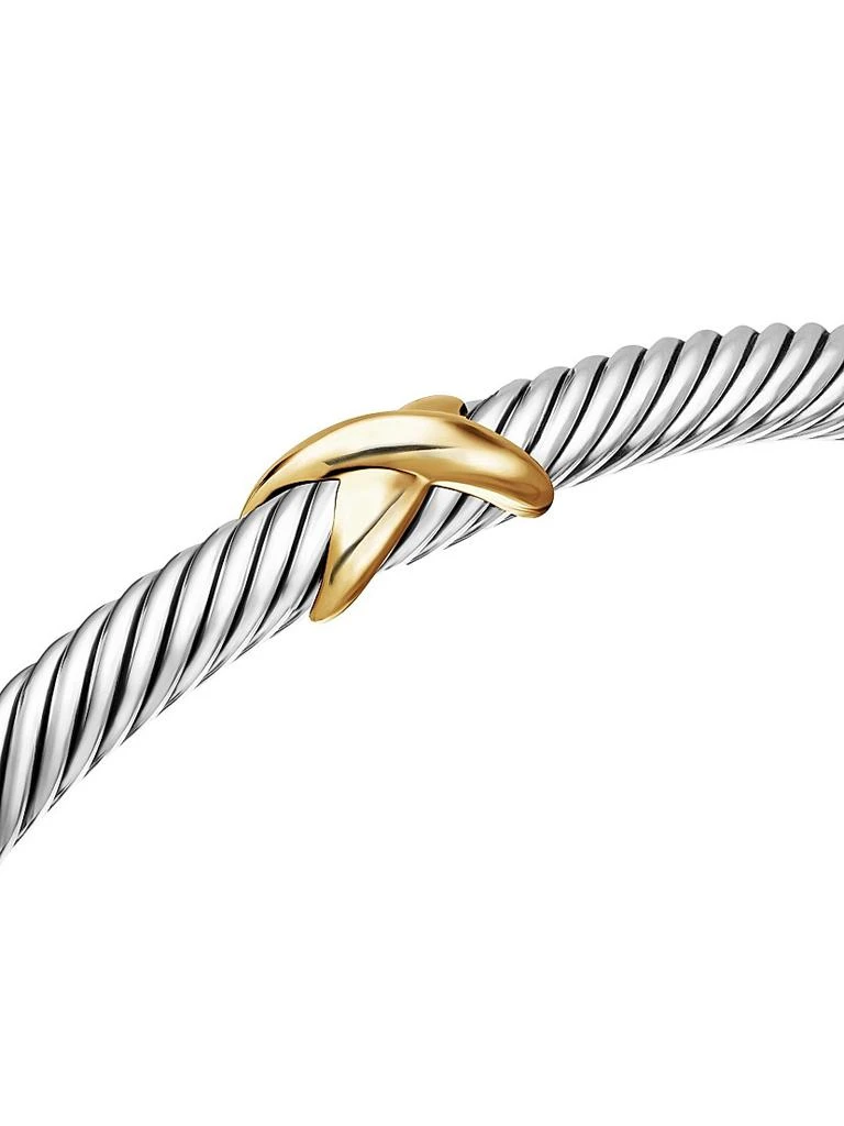 David Yurman X Classic Cable Station Bracelet in Sterling Silver 6