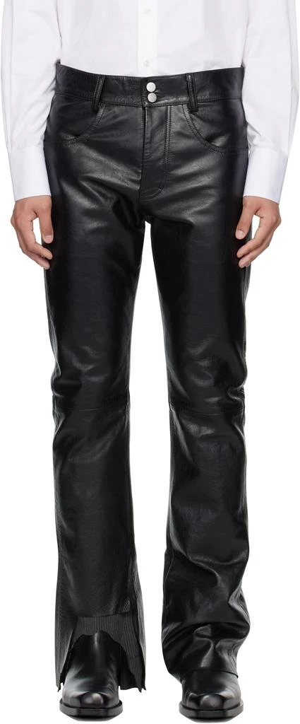 Enfants Riches Deprimes Black Long Night Leather Pants 1