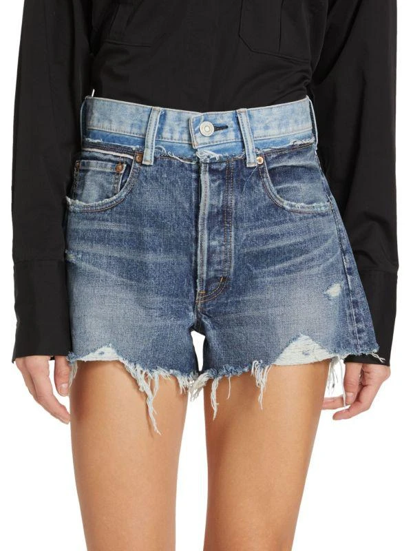 MOUSSY VINTAGE Lewiston Distressed Denim Shorts 1