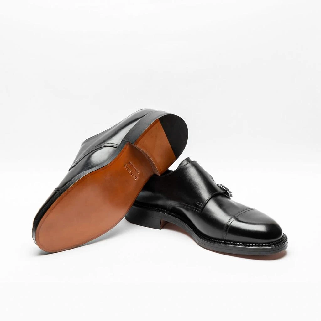 John Lobb Ns Black Calf Monk Strap Shoe 4
