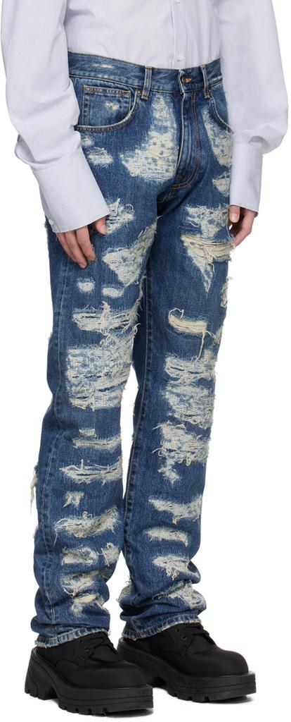 424 Blue Distressed Jeans