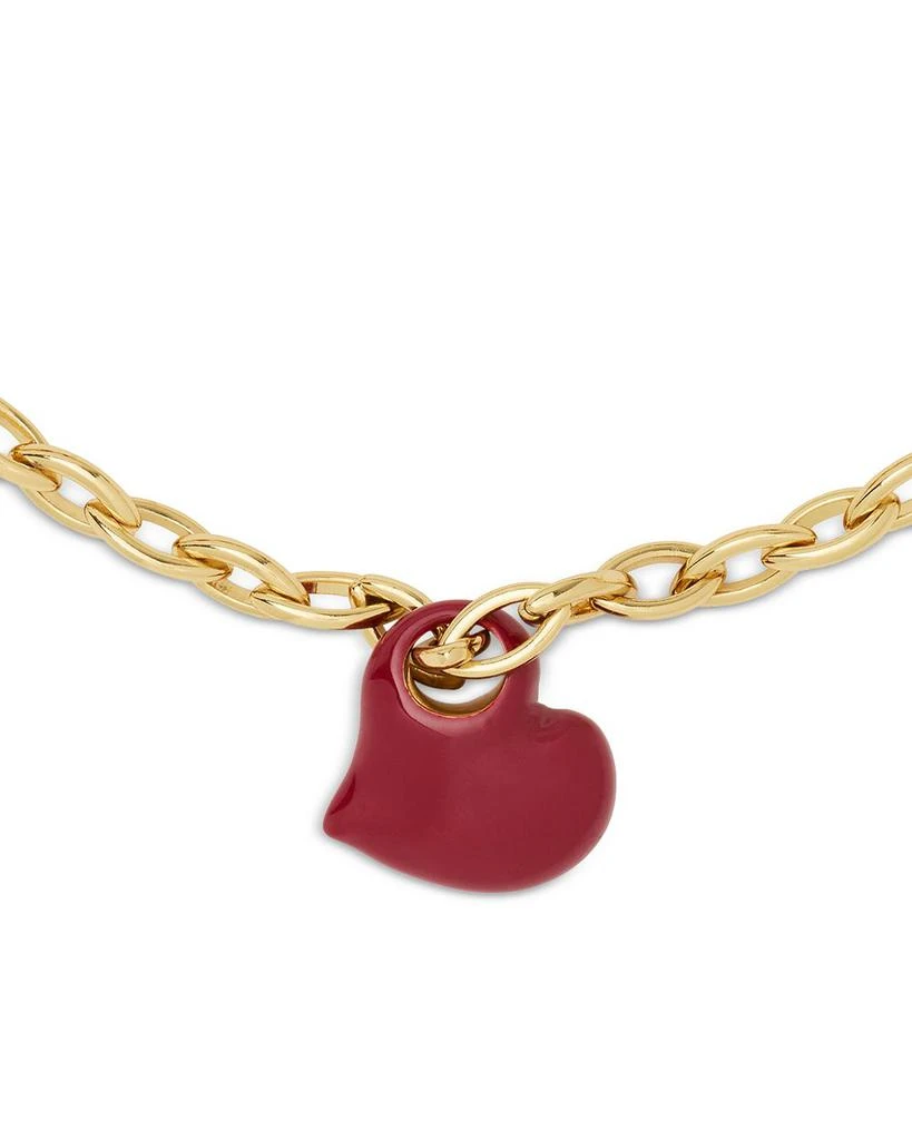 Kate Spade Amour Heart Charm Statement Pendant Necklace, 16"-19" 2