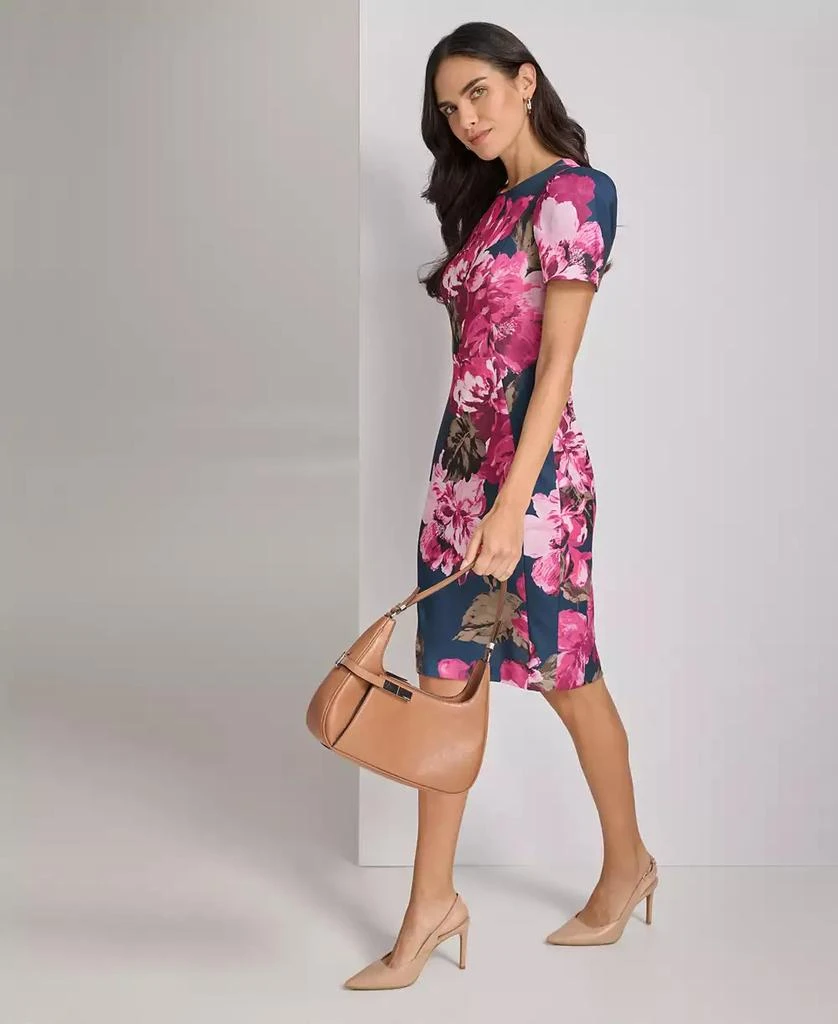 Calvin Klein Women's Jewel-Neck Short-Sleeve Sheath Dress 2