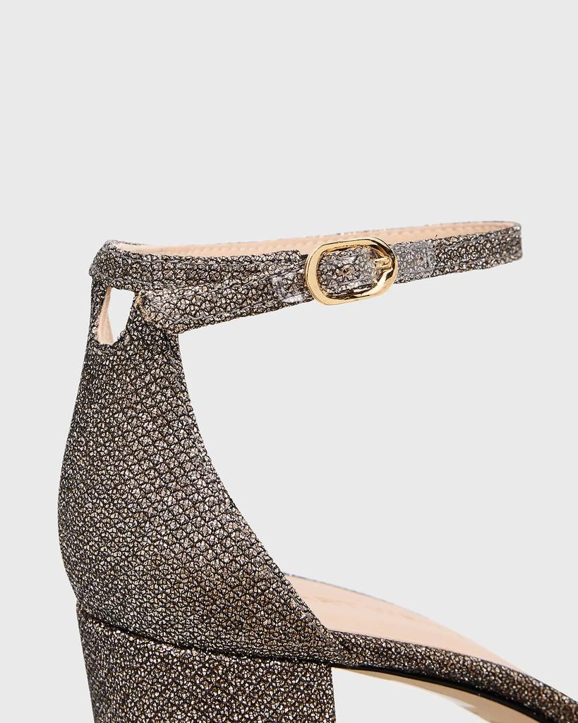 Stuart Weitzman Nudist 75mm Metallic Block Sandals 6
