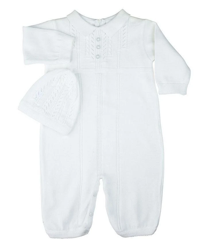Feltman Brothers Boys
 Collar Knit Longall with Hat - Baby