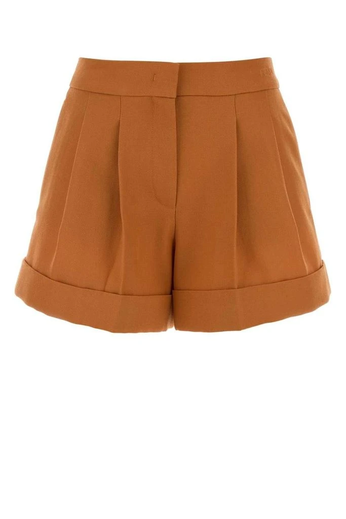 Fendi Fendi Pleated Flared Shorts 1
