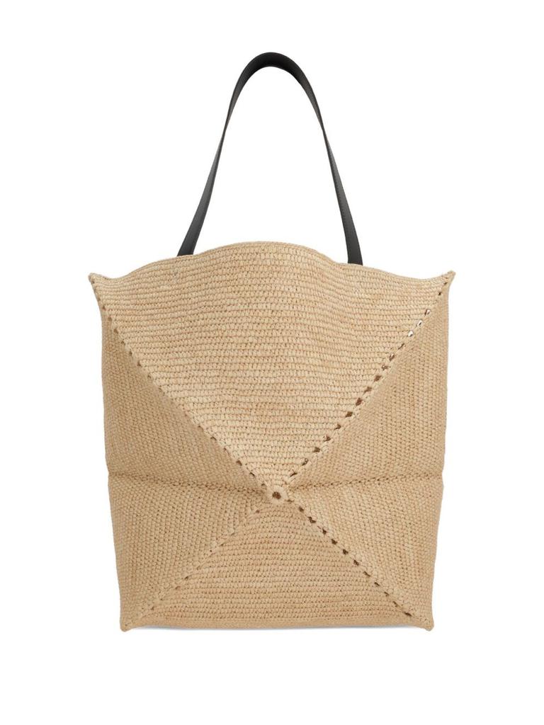 Loewe x Paula's Ibiza Medium Puzzle Fold Tote Bag in Raffia
