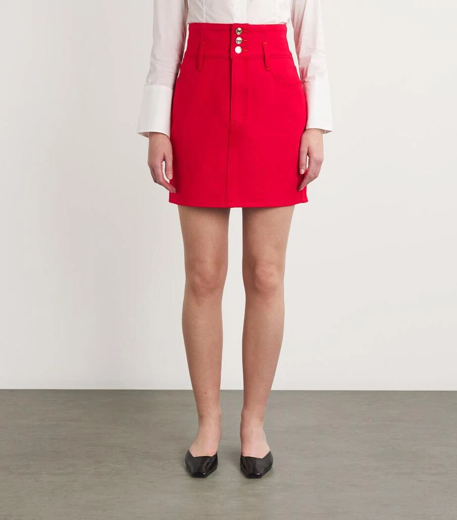 FRAME x Carolina Herrera Denim Mini Skirt 3