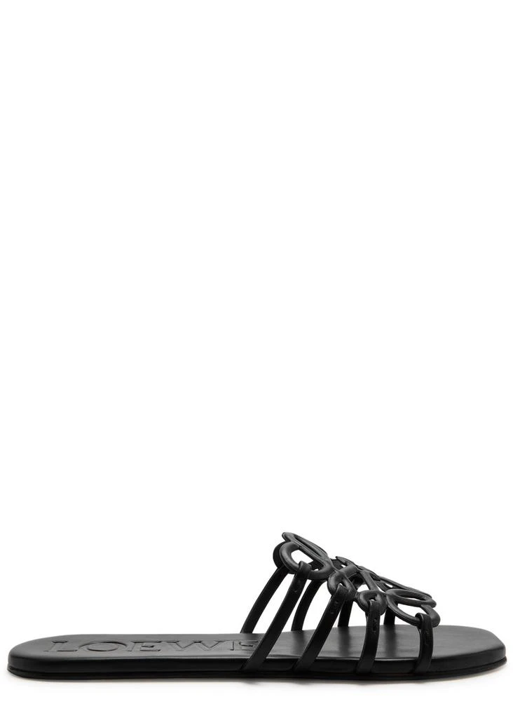 Loewe Anagram Petal leather sliders 1
