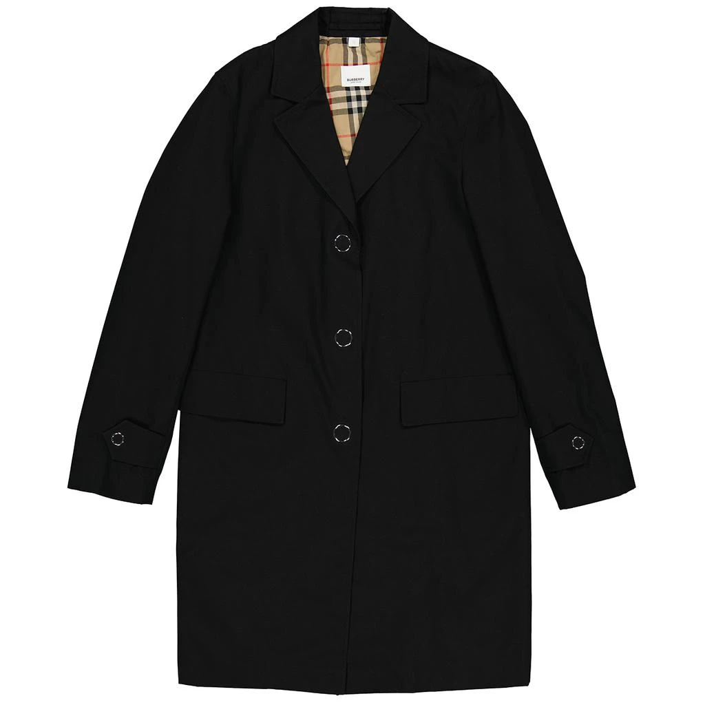 Burberry Single Breasted Cotton Gabardine Lab Coat 1