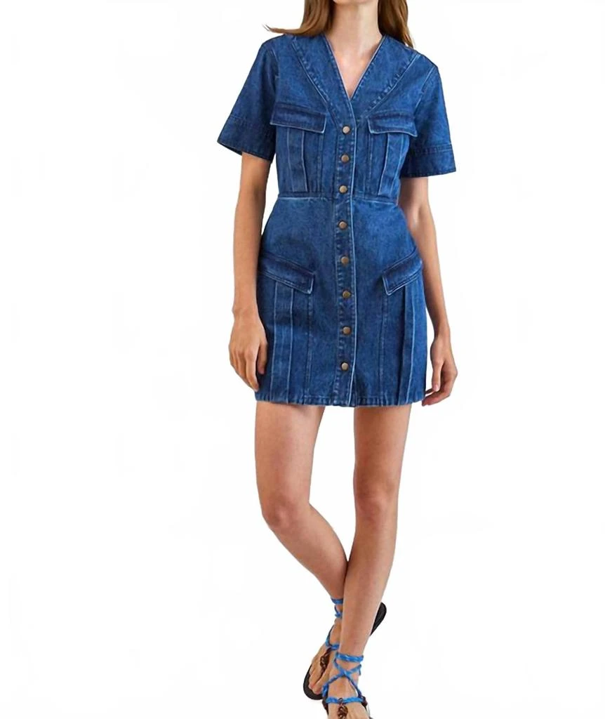 hunter bell blue dress Matthews Dress