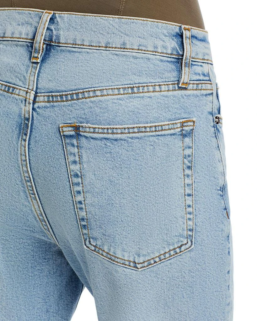 FRAME The Borrowed High Rise Ankle Slim Straight Jeans in Dolly 5