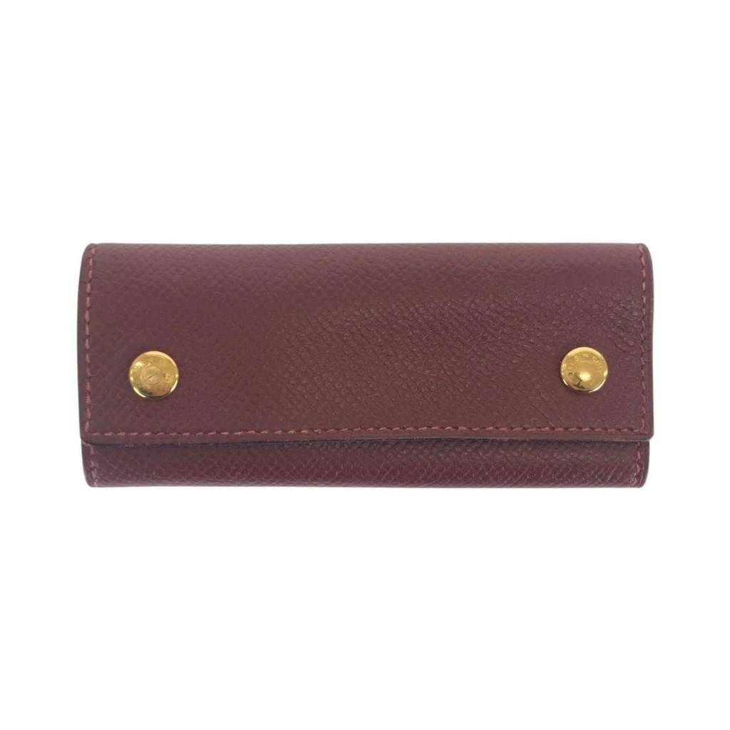 Hermes Color Wine Leather Keycase (Pre-Owned)