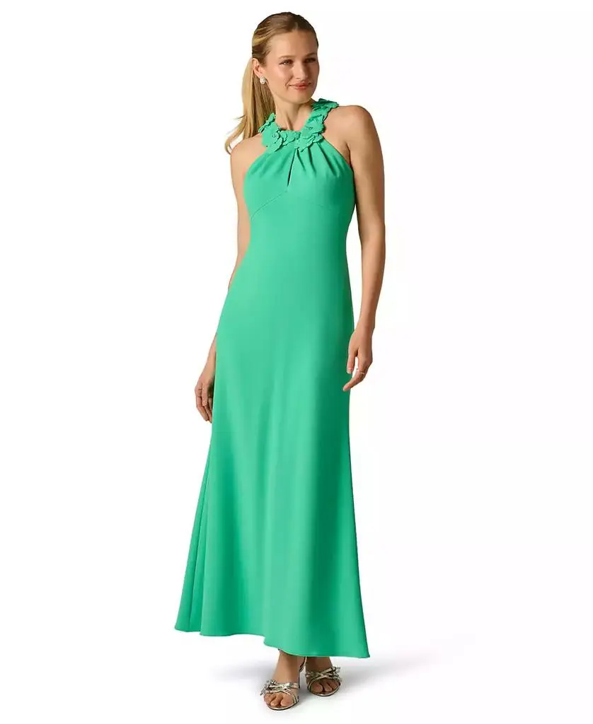 Adrianna Papell Petite Embellished Rosette Halter Gown - Dresses & Skirts - Free Shipping - BeyondStyle Adrianna Papell Petite Embellished Rosette Halter Gown - Dresses & Skirts - Free Shipping - BeyondStyle
