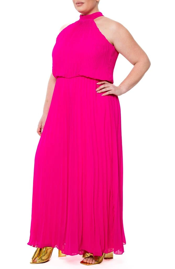 Meghan LA Wild Orchid Pleated Jumpsuit 4