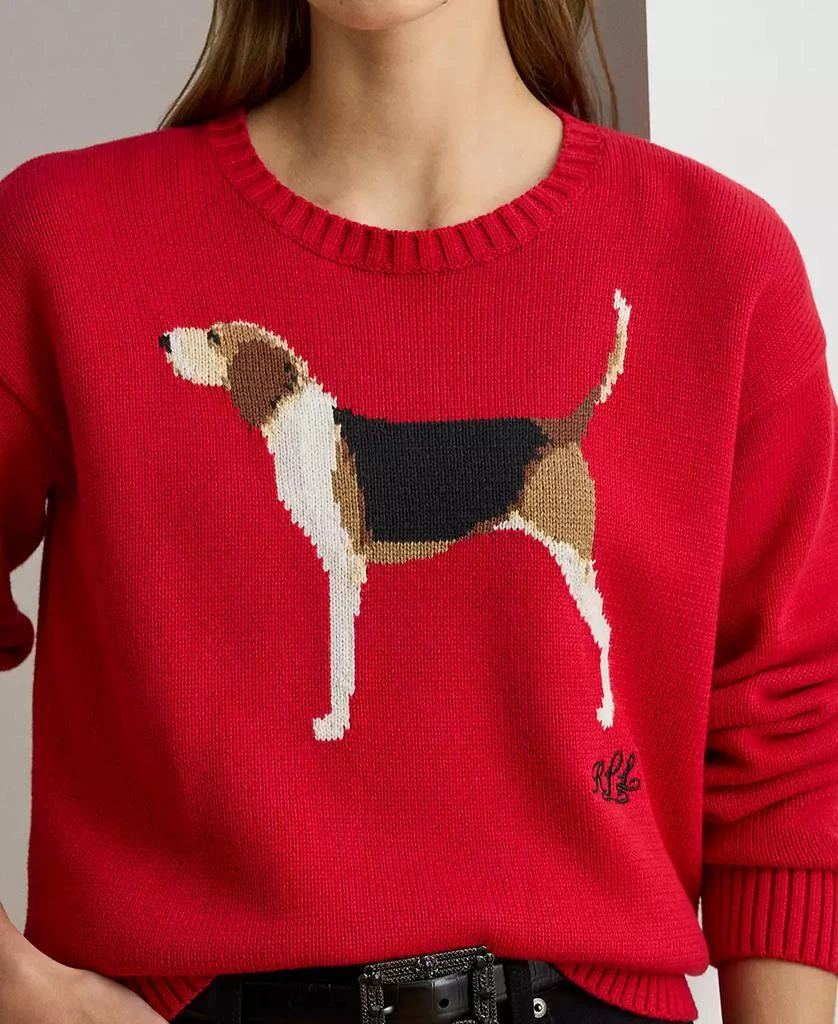 Ralph Lauren Women
s Cotton Dog Sweater 5
