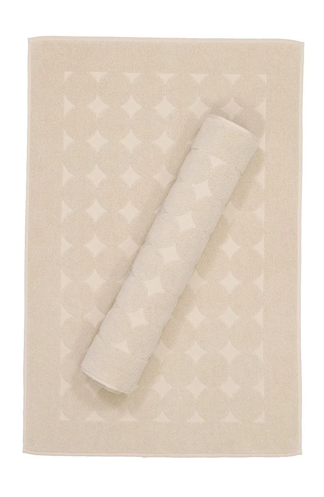 Linum Home Textiles Sinemis Circle Design Bath Mats - Set of 2 - Beige 1