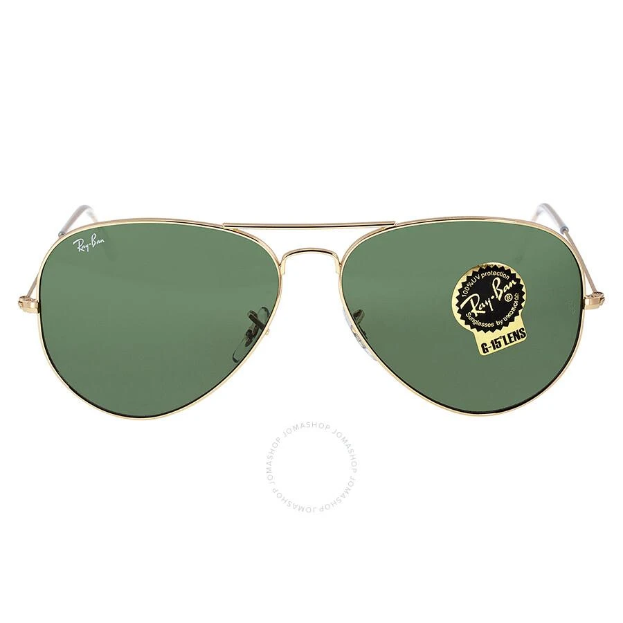 Ray Ban Aviator Large Metal II Green G-15 Unisex Sunglasses RB3026 L2846 62 1