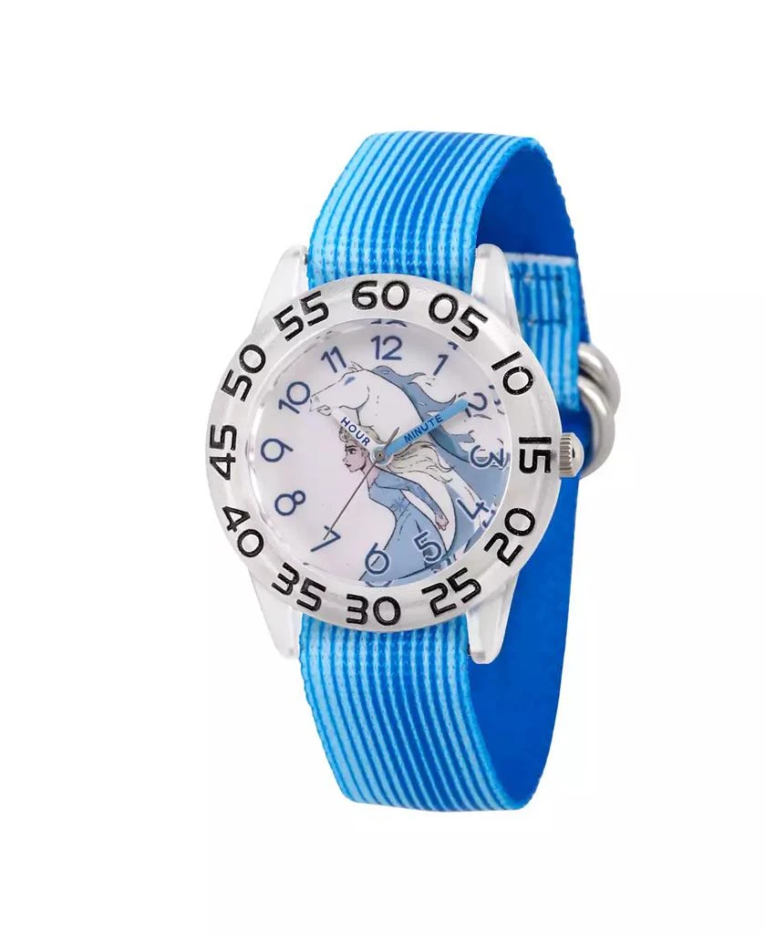 ewatchfactory Disney Frozen 2 Elsa Girls' Clear Plastic Time Teacher Watch 32mm 1