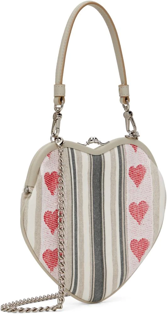 Vivienne Westwood Off-White Belle Heart Frame Bag 3