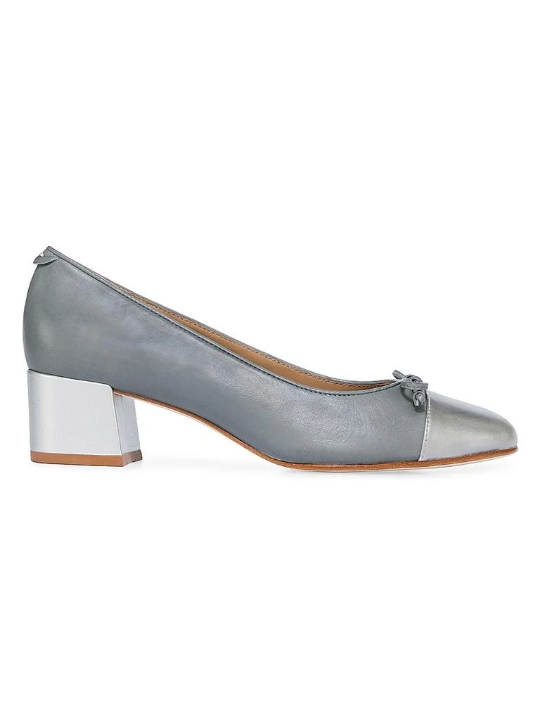 Bernardo Marisol Leather Cap-Toe Pumps 1
