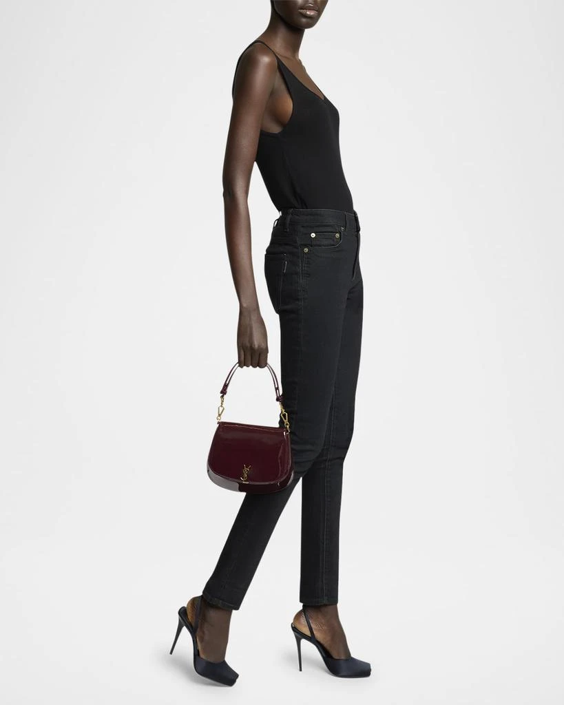 Yves Saint Laurent YSL Top-Handle Bag in Patent Leather 2