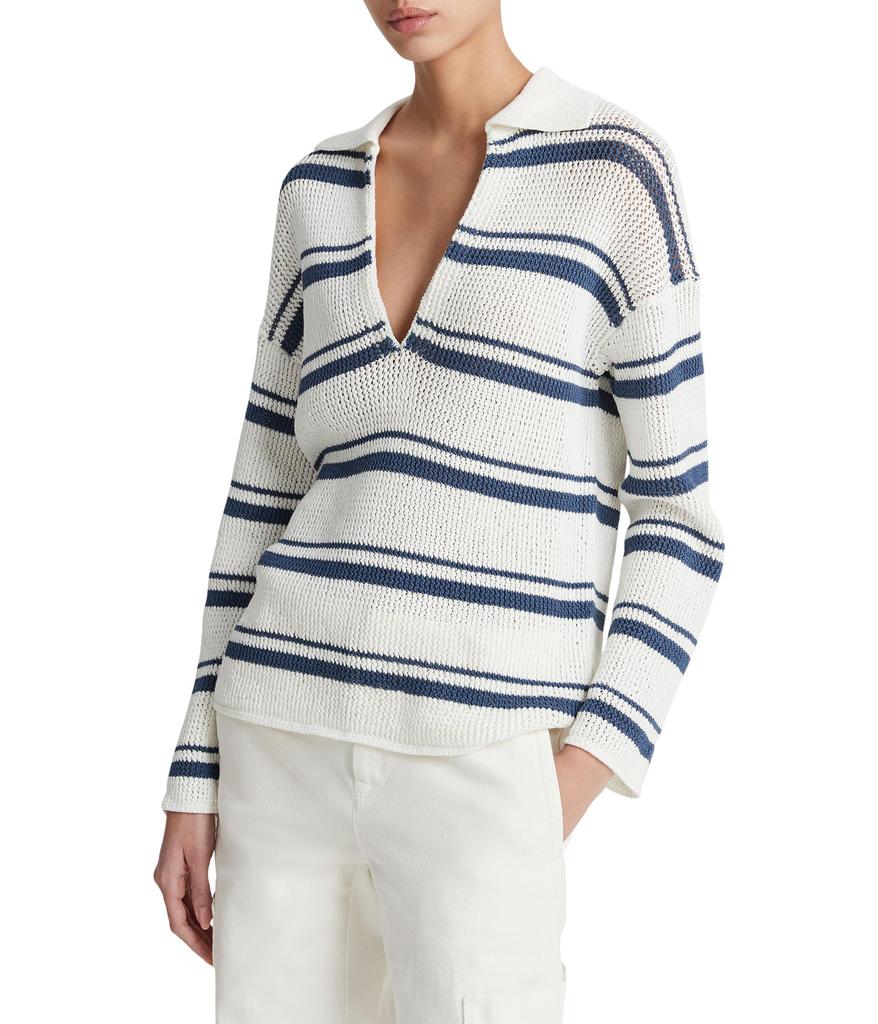 Vince Racked Ribbed Stripe Pullover