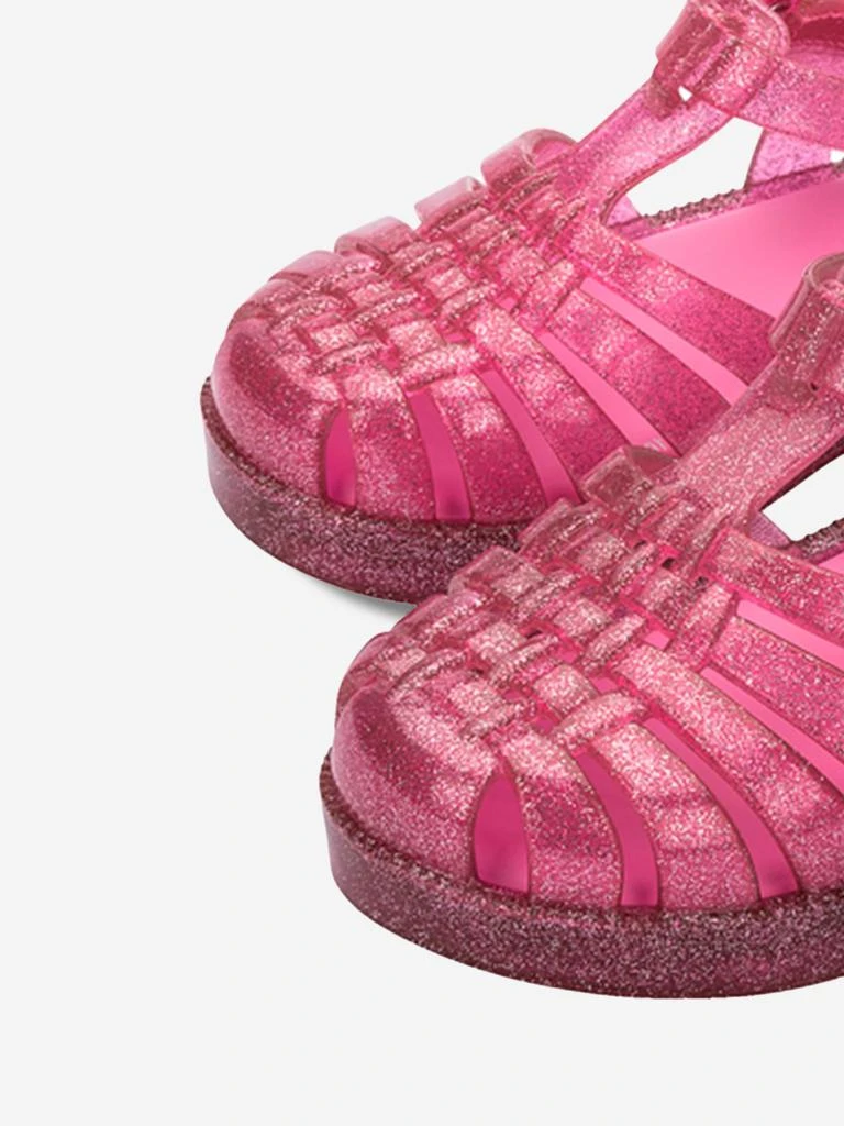 Mini Melissa Mini Melissa Girls Possession Shiny Glitter Sandals in Pink 3