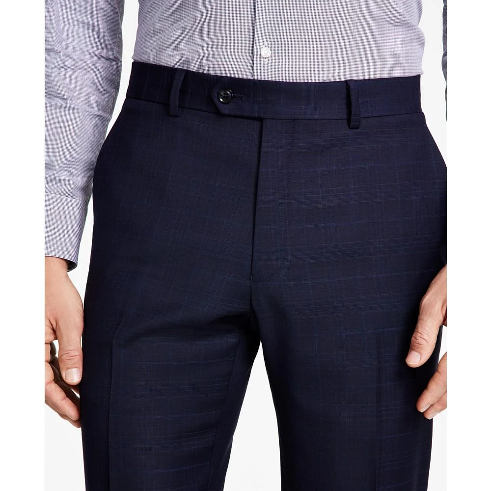 Tommy Hilfiger Men's Modern-Fit TH Flex Stretch Plaid Wool Blend Suit Pants 4