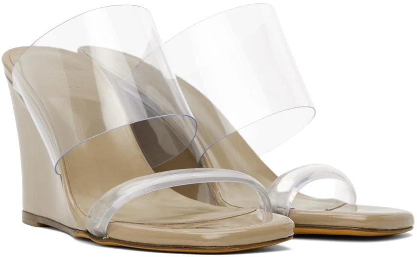 Maryam Nassir Zadeh Beige Olympia Wedge Heeled Sandals 4