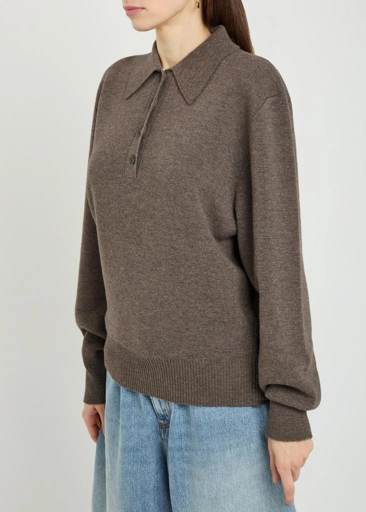 Rohe Compact wool and cashmere-blend polo top 2