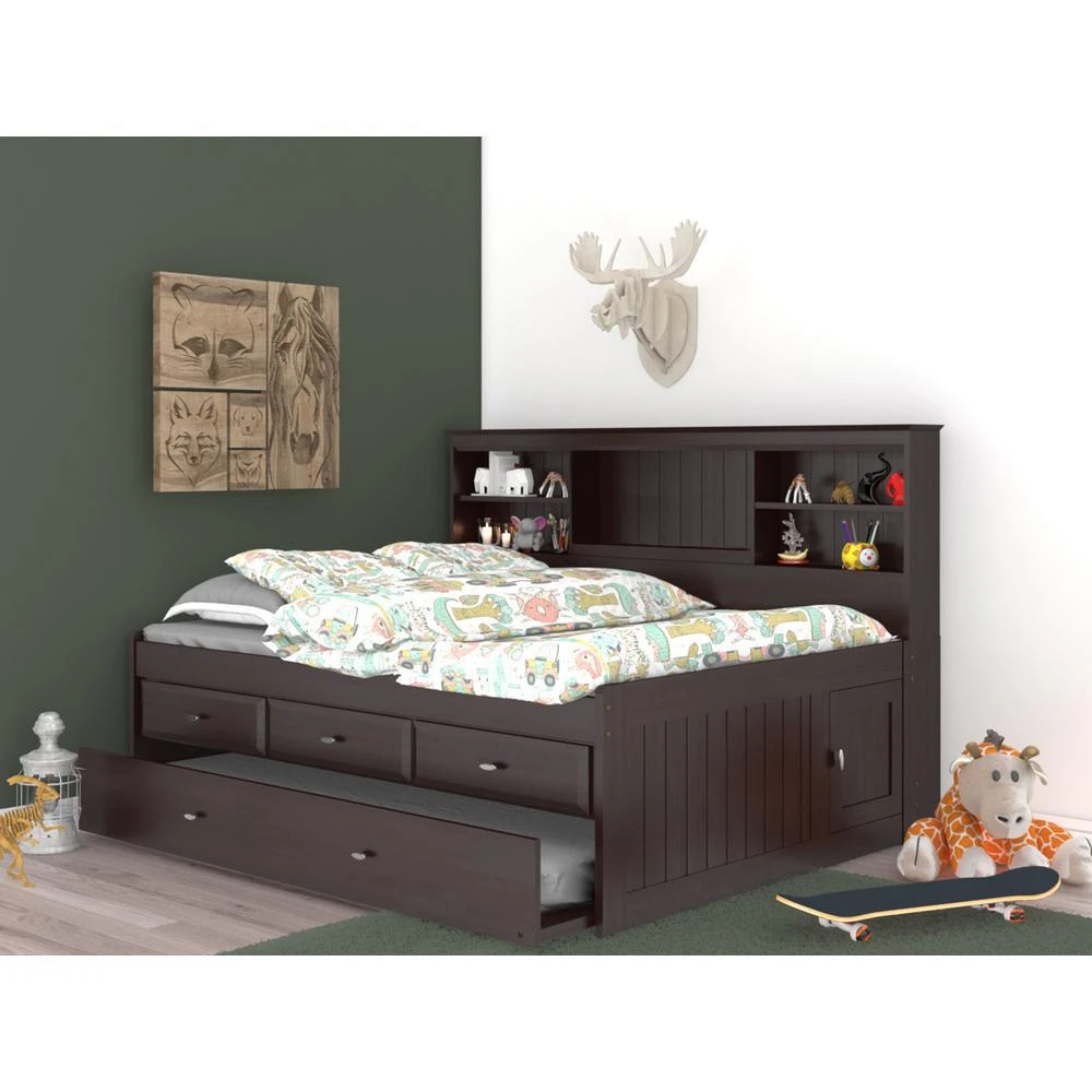 American Furniture Classics Full Daybed with Three Drawer Storage Unit and Twin Sized Trundle 1