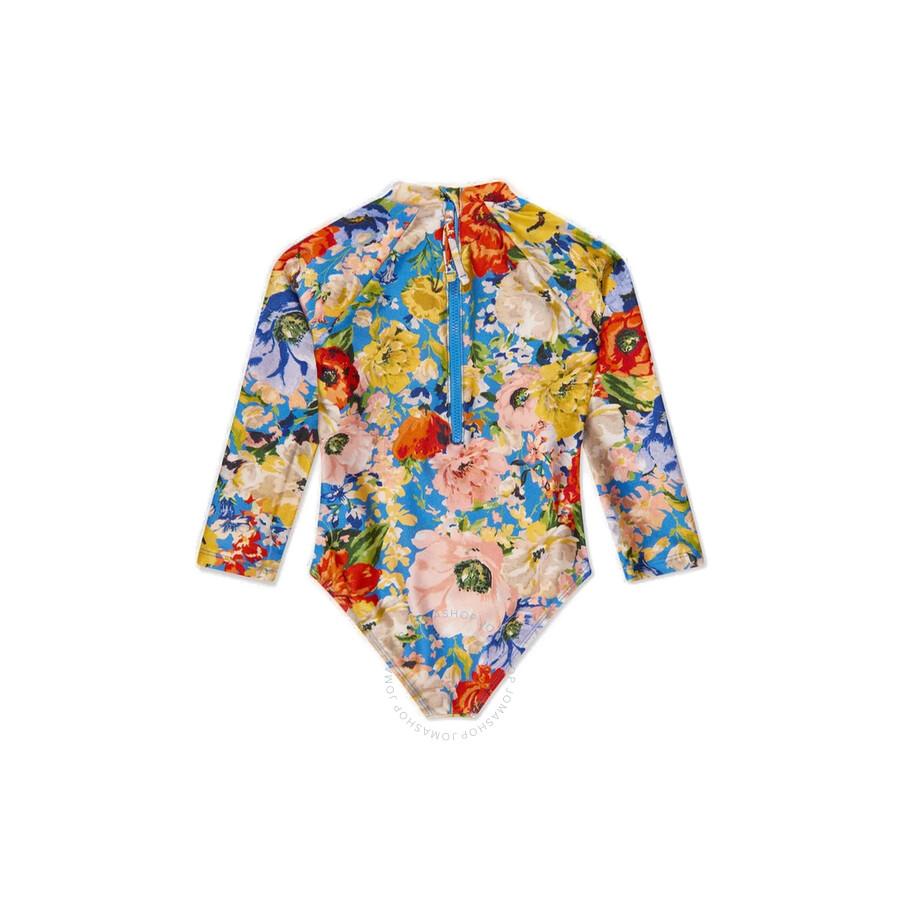 Zimmermann Girls Floral-Print 1-Piece Swimsuit