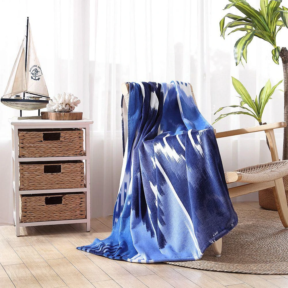 John Robshaw Malda Beach Towel Indigo 5