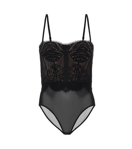 Jonathan Simkhai Lace bustier bodysuit 1