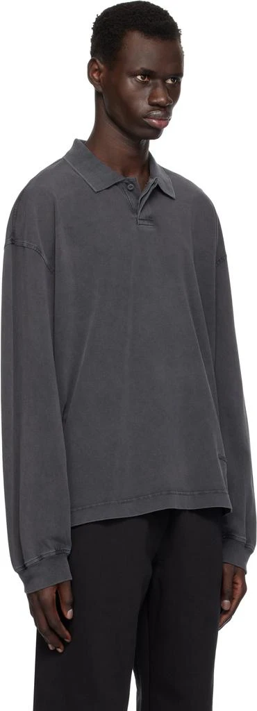 Alexander Wang Gray Long Sleeve Polo 2