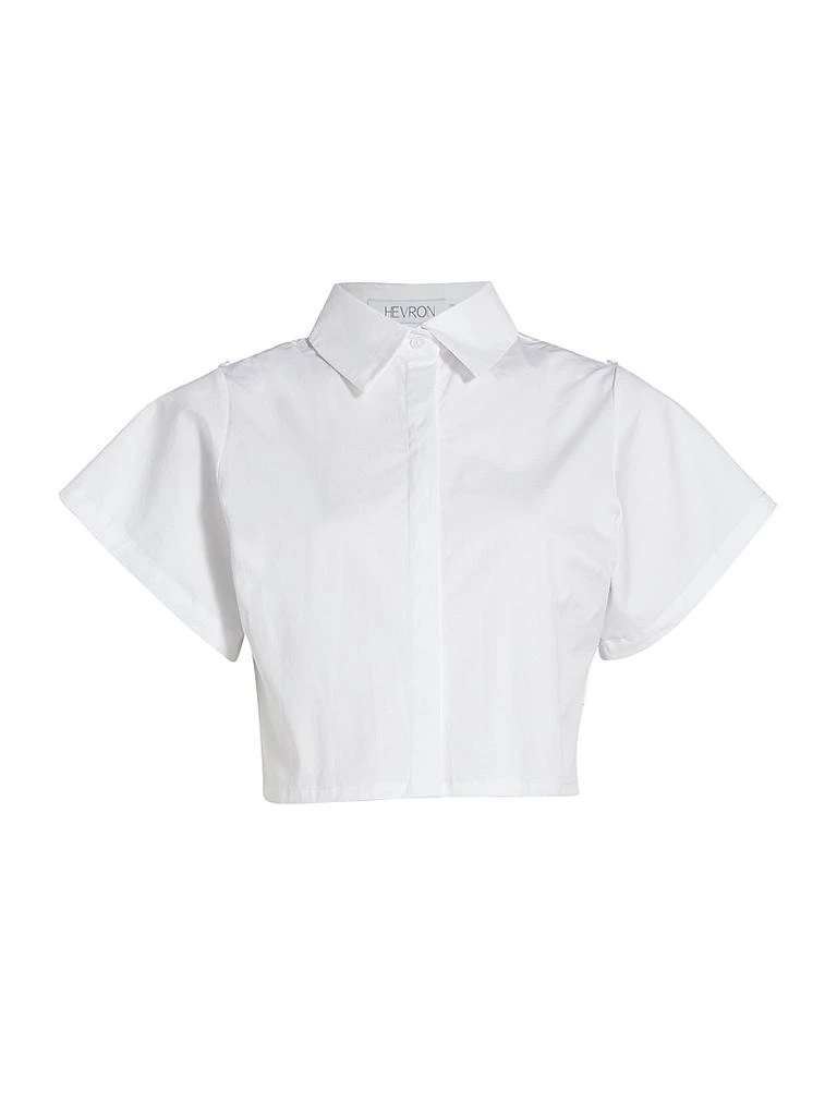 Hevron Leonora Cotton Crop Top 1