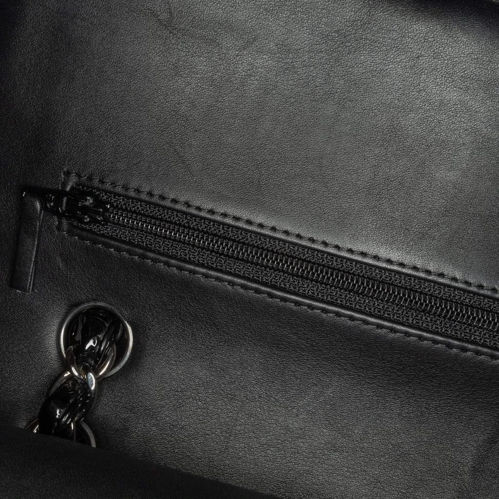 Chanel Chanel Black Patent Leather Classic Double Medium Flap Bag 6