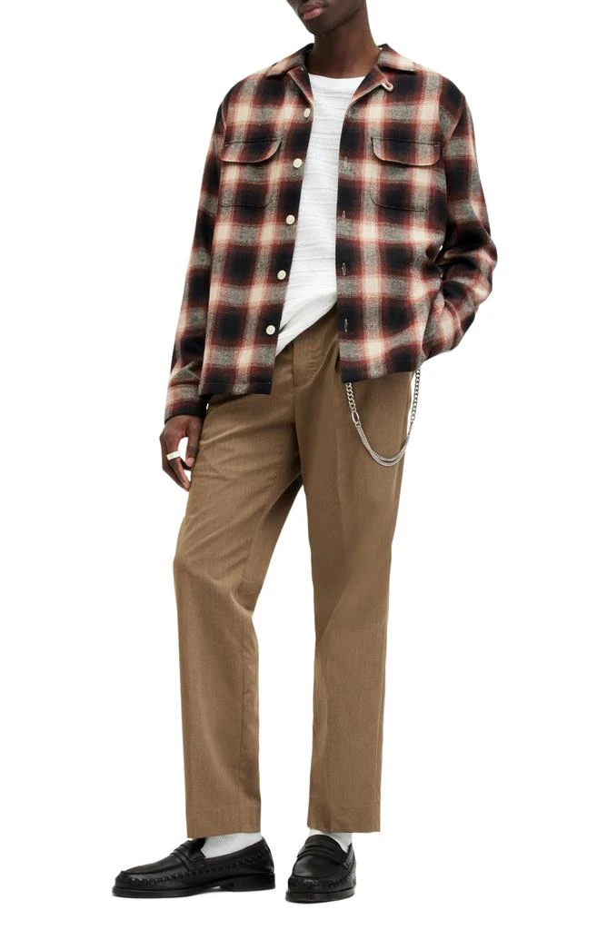 ALL SAINTS Fortunado Plaid Relaxed Fit Button-Up Shirt 6