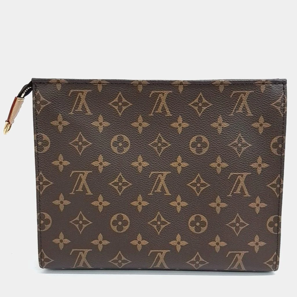 Louis Vuitton Louis Vuitton Brown Monogram Canvas Toilet Pouch on Chain 3