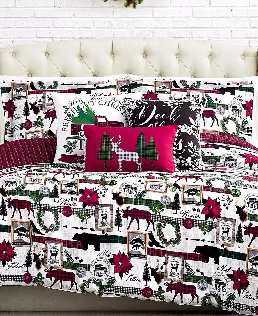 SOUTHSHORE FINE LINENS Merry Town Christmas Reversible 6-Pc. Comforter Set 7