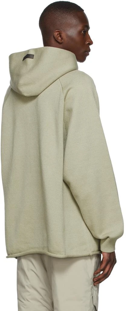Essentials Green Knit Hoodie 3