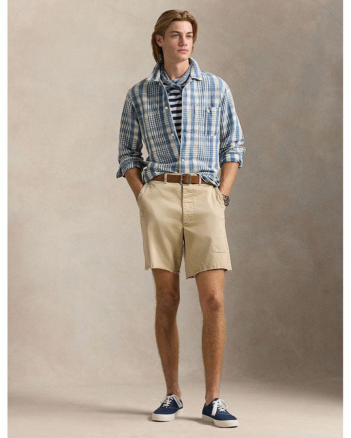 Ralph Lauren Classic Fit Plaid Linen Cotton Workshirt