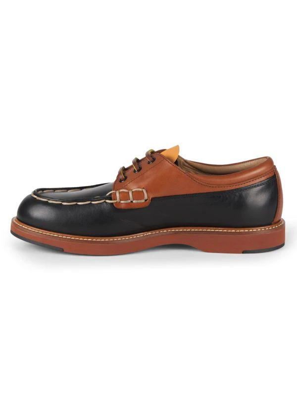 Tod's Colorblock Leather Boat Shoes 4