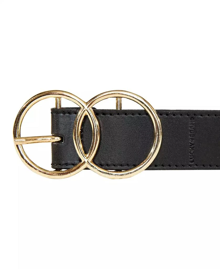 Lucky Brand Women
s Double O Ring Leather Pant Belt 2
