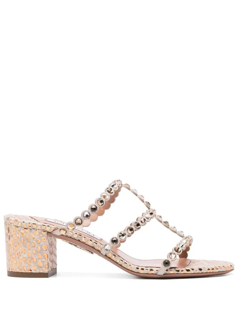 Aquazzura CRYSTAL-EMBELLISHED TEQUILA SANDALS 50 1